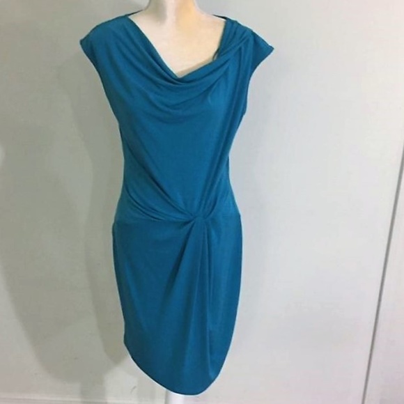 MICHAEL Michael Kors Dresses & Skirts - MICHAEL KORS Turquoise Slouchy Cowl Neck Dress